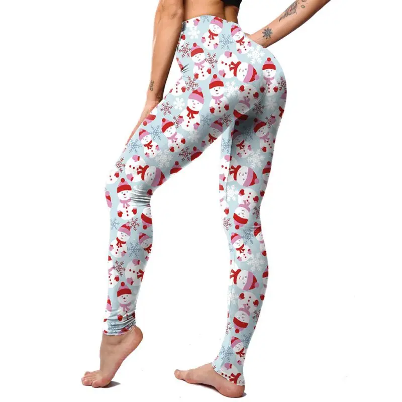 Womens High Waisted Leggings Cute Cartoon Christmas Snowman Printed Pants
Womens High Waisted Leggings Cute Cartoon Christmas Snowman Printed Pants