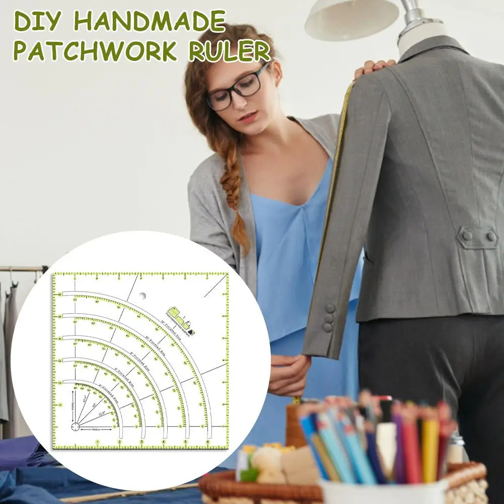 Sewing Ruler Accurate Durbale Acrylic Quilting Ruler DIY Hand Patchwork Ruler for Easy Precision Cutting
Sewing Ruler Accurate Durbale Acrylic Quilting Ruler DIY Hand Patchwork Ruler for Easy Precision Cutting