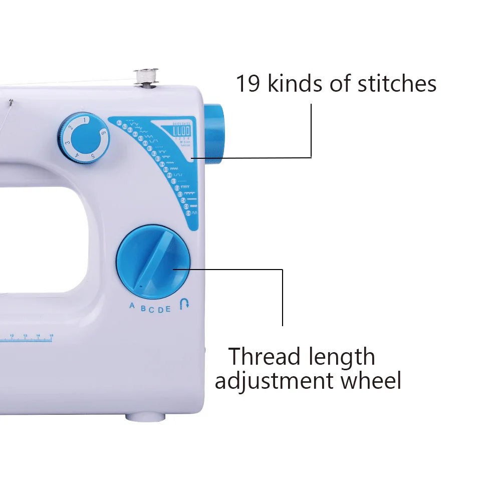 Электрическая портативная швейная машина INNE бытовая с несколькими встроенными