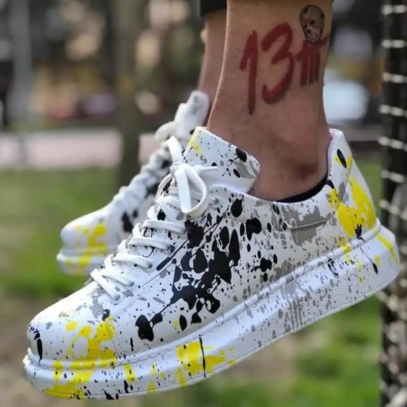 Ladies Printed Platform Sneakers Mixed Color Round Toe Platform Shoes Women's Flat Casual Shoes Women's Running Shoes 2021
Ladies Printed Platform Sneakers Mixed Color Round Toe Platform Shoes Women's Flat Casual Shoes Women's Running Shoes 2021