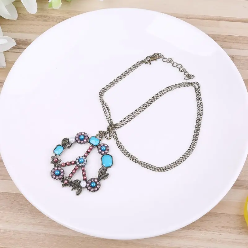 1Pc Antiqued Vintage Nostalgic Retro Bronze Peace Sign Pendant Necklace Chain
1Pc Antiqued Vintage Nostalgic Retro Bronze Peace Sign Pendant Necklace Chain