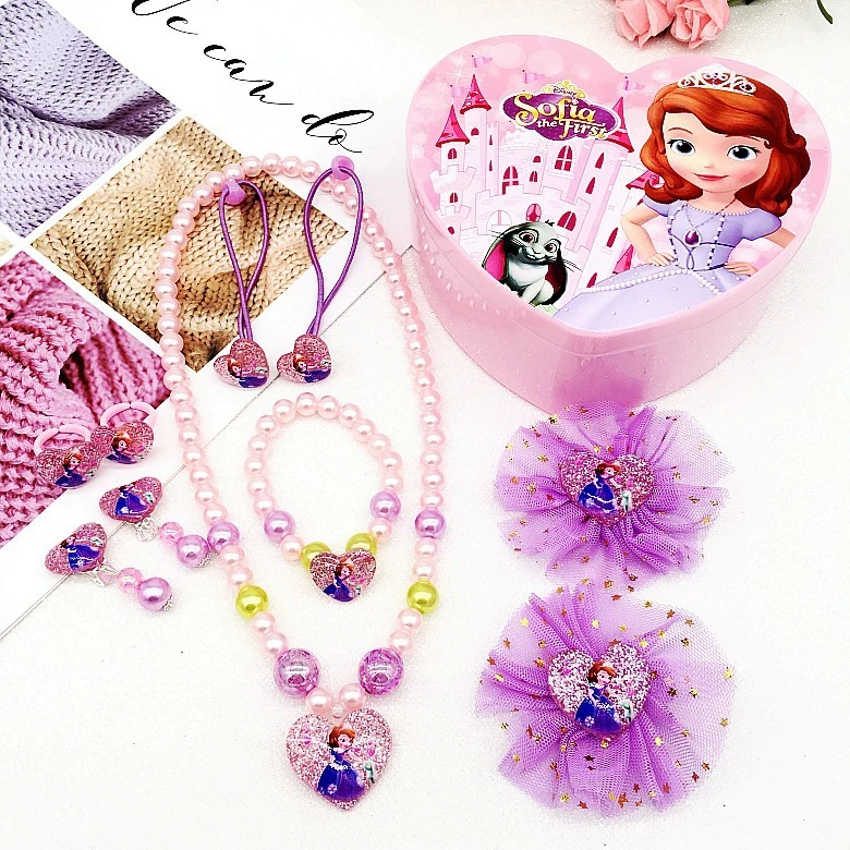 Frozen 2 Princess Elsa Girls Necklace Setdisney Princess Girl Necklace Bracelet Hair Accessories Gift Sets Baby Firls Toys 
Frozen 2 Princess Elsa Girls Necklace Setdisney Princess Girl Necklace Bracelet Hair Accessories Gift Sets Baby Firls Toys