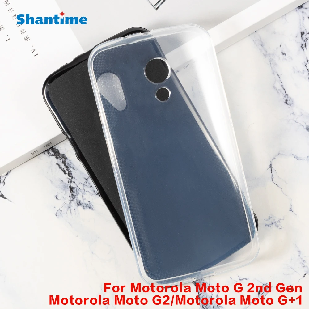 Силиконовый защитный чехол 2-го поколения для Motorola Moto G + 1 мягкий из ТПУ G2 |