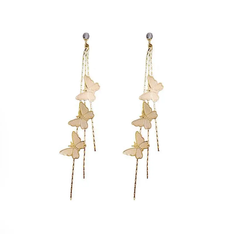 Fashion Women Jewelry Butterfly Earrings Long Tassels Eardrop Female Temperament Pendant Girl Gift | Украшения и аксессуары