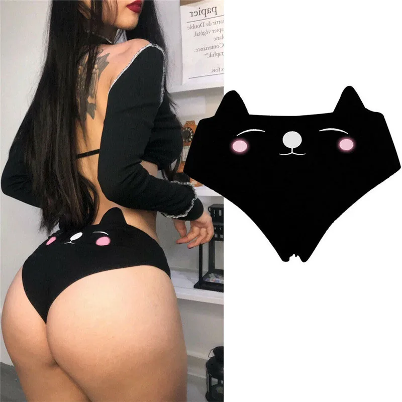 2021 Women's Sexy Lingerie Cartoon Cat Briefs Cotton Kawaii Women's Underwear Elegant Panties Thongs Knickers High Waist Shorts
2021 Women's Sexy Lingerie Cartoon Cat Briefs Cotton Kawaii Women's Underwear Elegant Panties Thongs Knickers High Waist Shorts