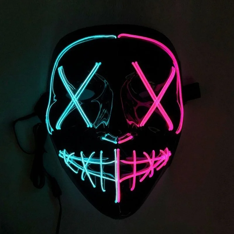 Halloween Carnival Party Costume Decoration Luminous LED Mask Halloween Mask LED Maske Light Up Party Masks for Glow Party
Halloween Carnival Party Costume Decoration Luminous LED Mask Halloween Mask LED Maske Light Up Party Masks for Glow Party