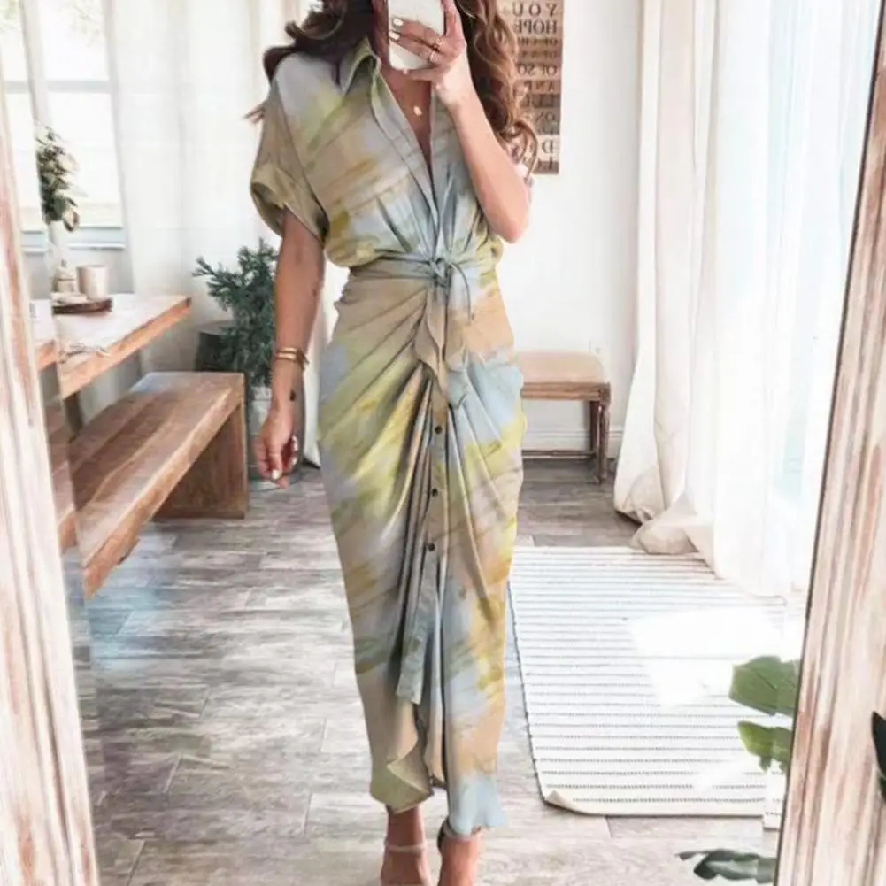 Bohemian Women Dresses Leopard Print Belt Summer Short Sleeve Lapel Buttons Dress vestidos mujer verano Casual for Dating Street
Bohemian Women Dresses Leopard Print Belt Summer Short Sleeve Lapel Buttons Dress vestidos mujer verano Casual for Dating Street