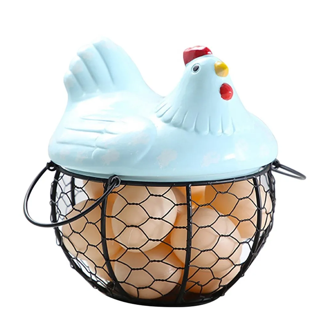 1PC Iron Ceramic Egg Organizer Storage Basket Egg Basket Fruit Container Box Wicker Baskets Decorative Kitchen Basket Storage
1PC Iron Ceramic Egg Organizer Storage Basket Egg Basket Fruit Container Box Wicker Baskets Decorative Kitchen Basket Storage