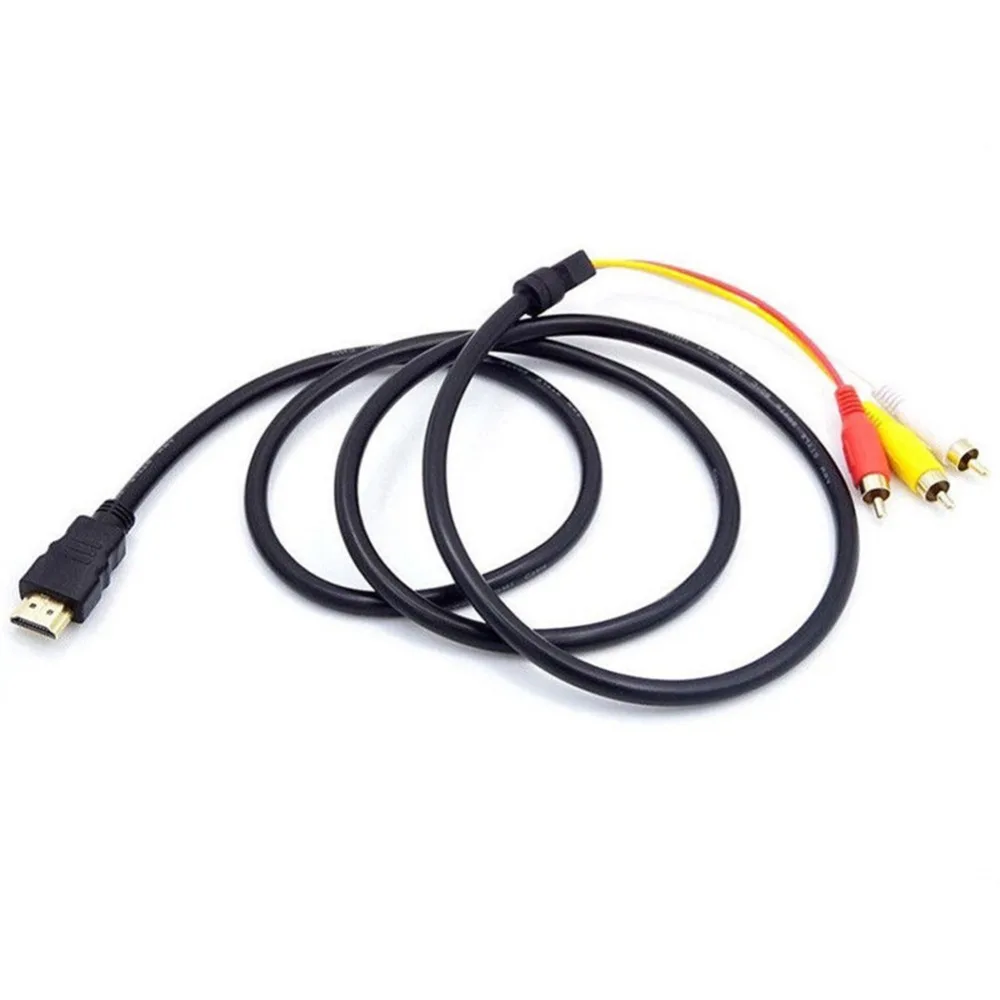 5 футов Видео Аудио AV компонент конвертер адаптер кабель HDMI-Совместимость с 3-RCA