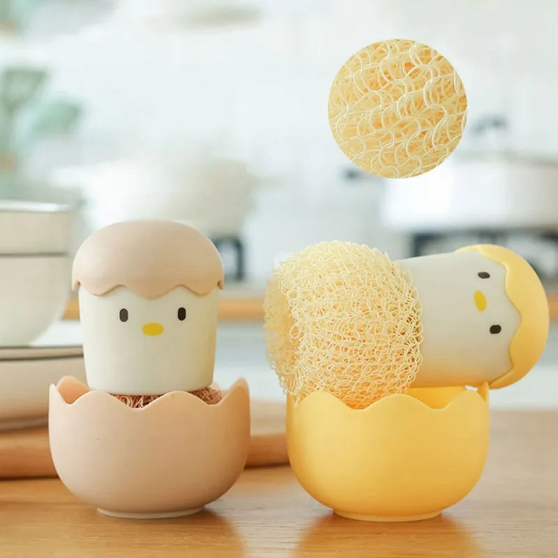 Pot Brush Kitchen Replaceable Fiber Cleaning Ball Cleaning Brush Detachable Cartoon Eggshell Chicken Handle Kitchen Tool Norbi
Pot Brush Kitchen Replaceable Fiber Cleaning Ball Cleaning Brush Detachable Cartoon Eggshell Chicken Handle Kitchen Tool Norbi