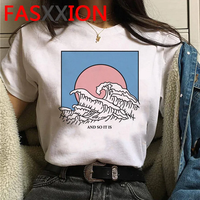 Футболка Vaporwave женская, милая мультяшная летняя футболка, эстетические Графические тройники унисекс, футболка с рисунком большой волны для ...
Футболка Vaporwave женская, милая мультяшная летняя футболка, эстетические Графические тройники унисекс, футболка с рисунком большой волны для ...
