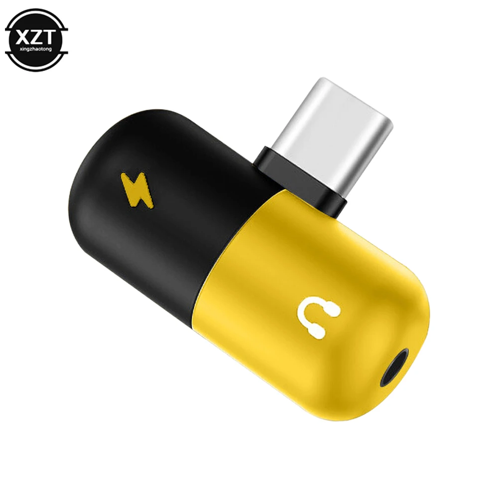 Адаптер USB Type-c на 3 5 мм для Xiaomi iphone 11 Sumsang 2 в 1 Mini Capsule | Мобильные телефоны и
