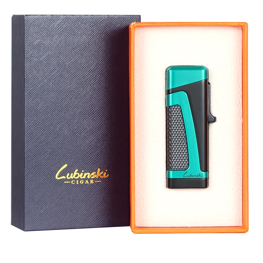 LUBINSKI Turbo Windproof Torch Cigar Lighter Metal Butane Gas 3 Jet Lighter Smoking Ignition Cigarette Lighters Outdoor Tool
LUBINSKI Turbo Windproof Torch Cigar Lighter Metal Butane Gas 3 Jet Lighter Smoking Ignition Cigarette Lighters Outdoor Tool