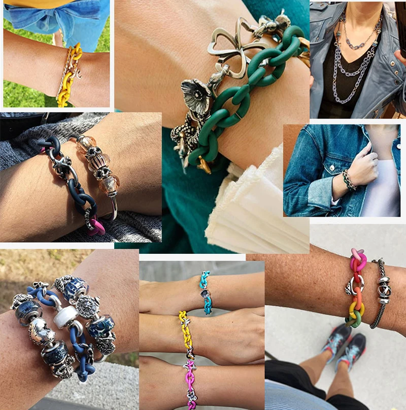 Adjustable Diy Bracelet Charm Set 100% 925 Sterling Silver Beads Unisex X Rubber Bracelet Jewelry Makings 
Adjustable Diy Bracelet Charm Set 100% 925 Sterling Silver Beads Unisex X Rubber Bracelet Jewelry Makings