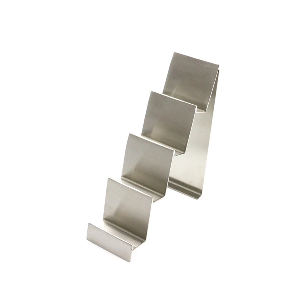 Dull Polish Silvery Purse Wallet Bag Holder Display Rack Showing Stand 4 Tiers Stainless Steel Wallet Holder Standing 
Dull Polish Silvery Purse Wallet Bag Holder Display Rack Showing Stand 4 Tiers Stainless Steel Wallet Holder Standing