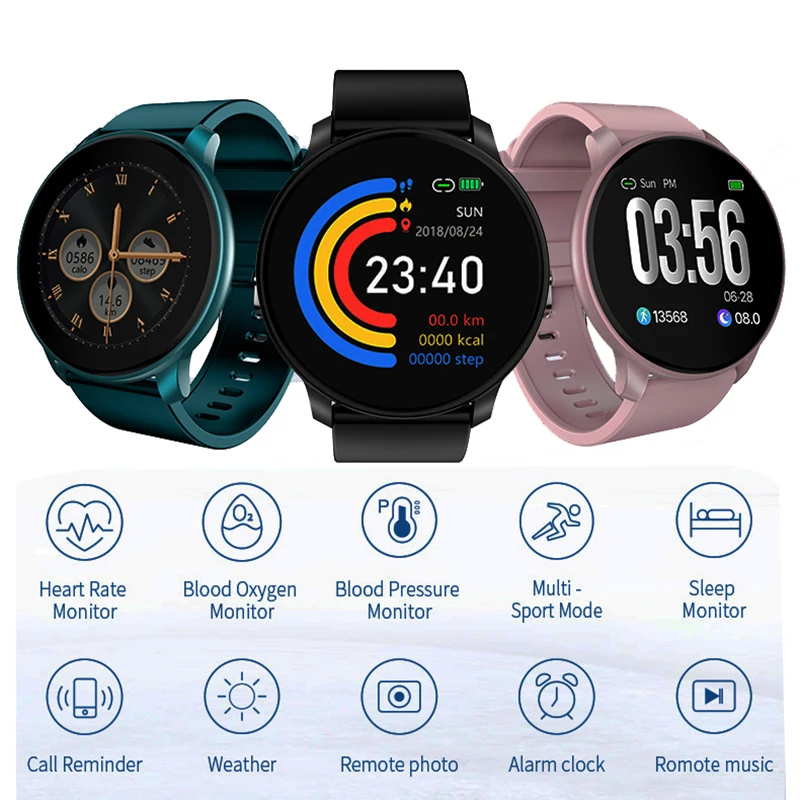 Smartwatch Men Health Fitness Watch Heart Rate Monitor Pedometer Sleep Blood Oxygen Monitor Bluetooth Smart Bracelet
Smartwatch Men Health Fitness Watch Heart Rate Monitor Pedometer Sleep Blood Oxygen Monitor Bluetooth Smart Bracelet