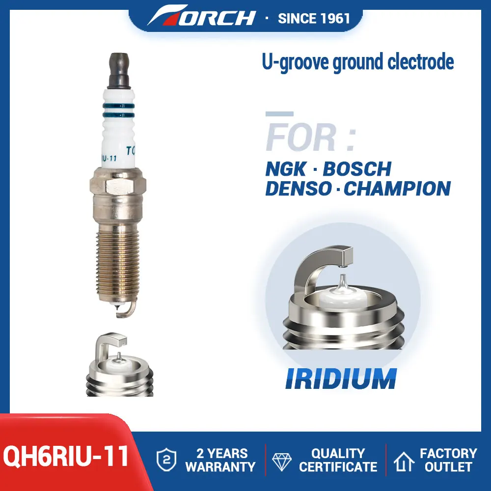 Candle ILTR6E11 Spark Plug Replace Torch Brand Resistor Type Iridium Spark Plug QH6RIU-11 Brisk 1623 Champion OE189T10 for ITV20
Candle ILTR6E11 Spark Plug Replace Torch Brand Resistor Type Iridium Spark Plug QH6RIU-11 Brisk 1623 Champion OE189T10 for ITV20
