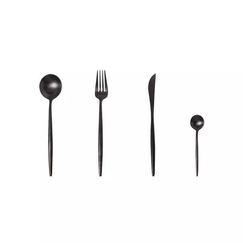 304 Stainless Steel Cutlery Tableware Dinner Set Forks Knives Scoop Set Silverware Set Titanium black kitchen food dinnerware
304 Stainless Steel Cutlery Tableware Dinner Set Forks Knives Scoop Set Silverware Set Titanium black kitchen food dinnerware