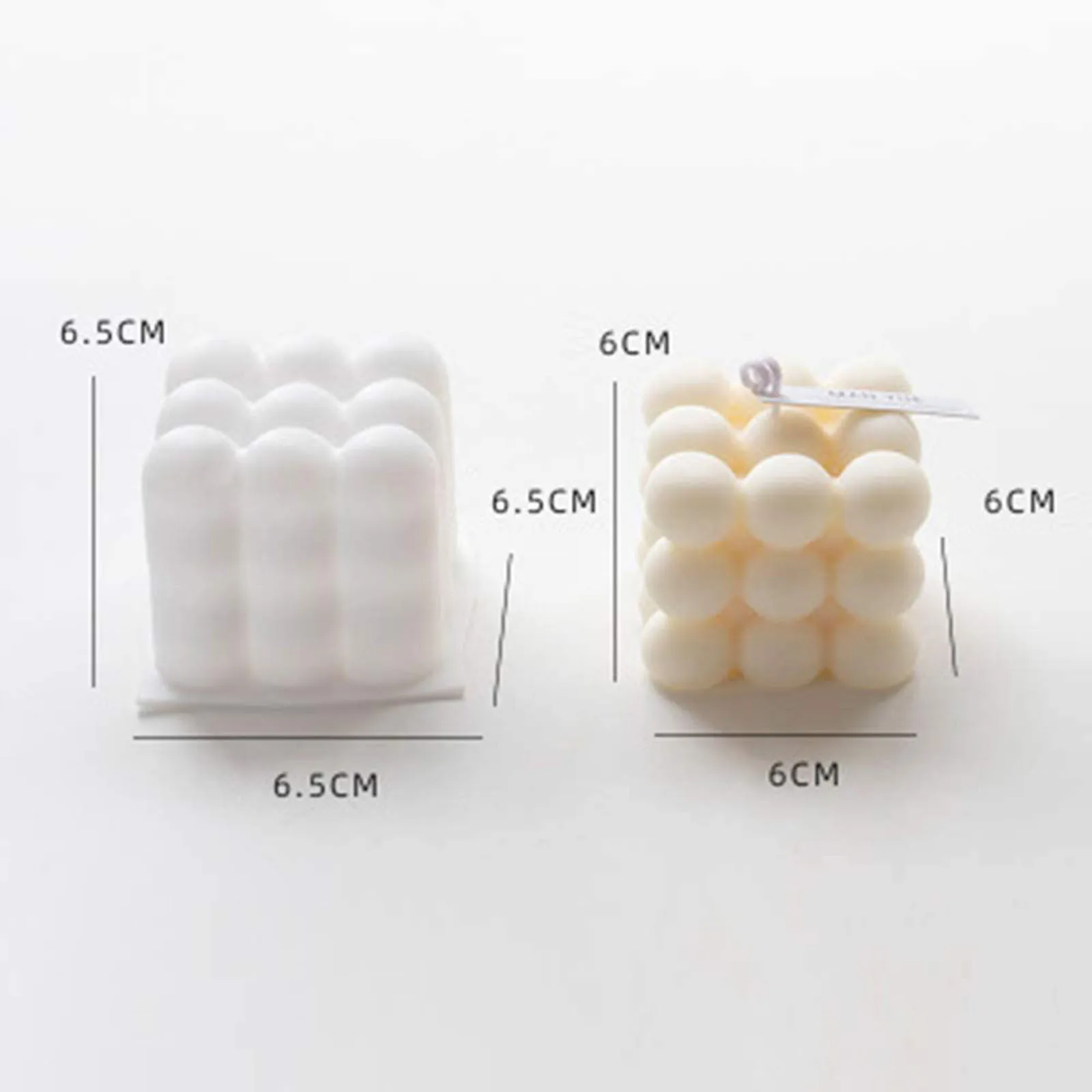 Plastic Candle Silicone Molds 3D Cubes for Candle Making Silicone Soap Mold Craft Environmental Protection
Plastic Candle Silicone Molds 3D Cubes for Candle Making Silicone Soap Mold Craft Environmental Protection