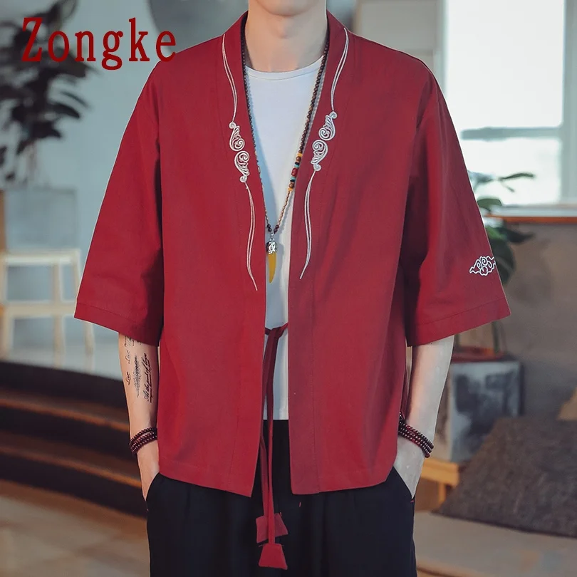 Zongke Kimono Men Clothing 2021 Fashion Summer Harajuku Kimono Cardigan 5XL Korean Fashion Mens Shirts Short Sleeve New Arrivals
Zongke Kimono Men Clothing 2021 Fashion Summer Harajuku Kimono Cardigan 5XL Korean Fashion Mens Shirts Short Sleeve New Arrivals