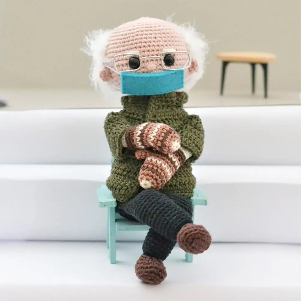 2021 Bernie Sanders кукла ручной работы плюшевая игрушка отличный сувенир подарок