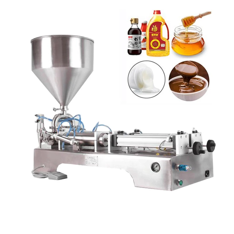 

Commercial Paste Filling Machine For Chili Sauce Tomato Butter Olive Oil Paste Liquid Dual Use Filling Machine Food Filler