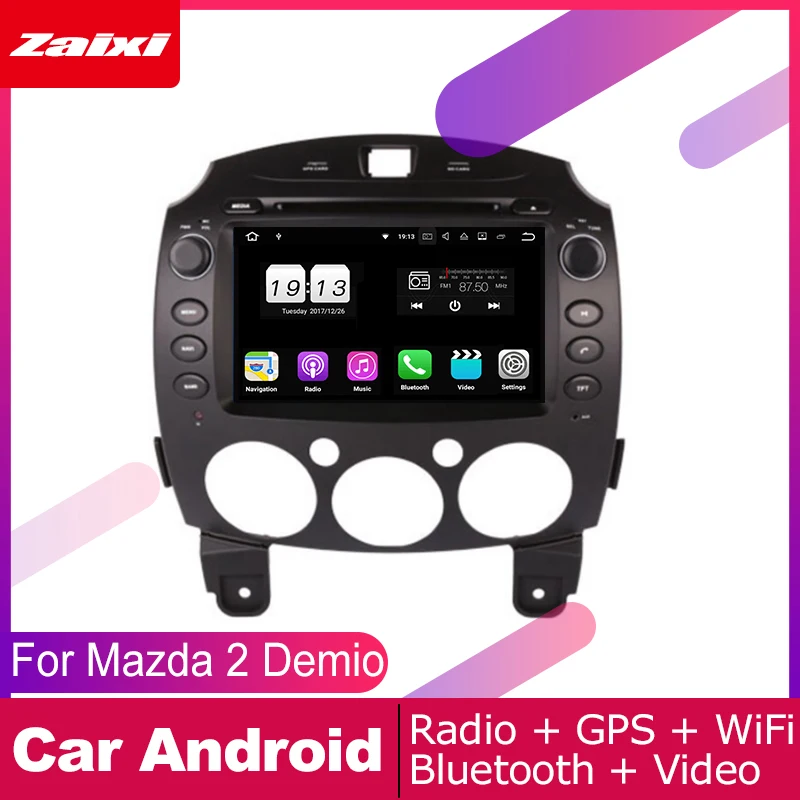Мультимедийная система для Mazda 2 Demio автомобильный DVD плеер DIN с GPS навигацией 2007 2008