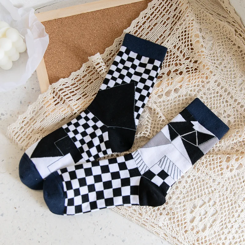 2021 New Products Women's Socks Personality AB Style Trendy Socks Irregular Geometric Pattern Tube Socks Trendy Couple Socks
2021 New Products Women's Socks Personality AB Style Trendy Socks Irregular Geometric Pattern Tube Socks Trendy Couple Socks