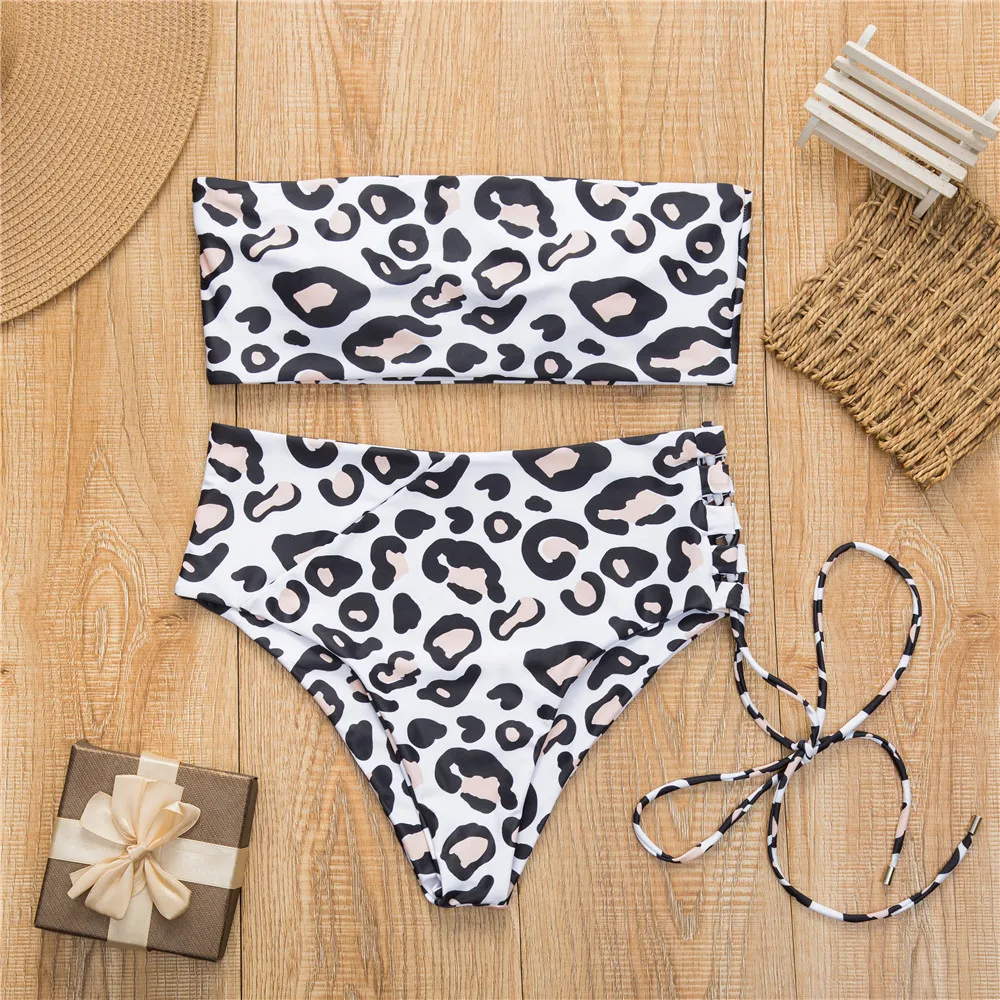 Sexy Bandeau High Waist Bikini 2021 Female Swimsuit Women Swimwear Two-pieces Bikini set Lace Up Bather Push up Bathing Suit
Sexy Bandeau High Waist Bikini 2021 Female Swimsuit Women Swimwear Two-pieces Bikini set Lace Up Bather Push up Bathing Suit