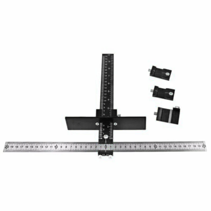 Adjustable Marking Measure Position Ruler Locator Tool Woodwork Tool Accessory