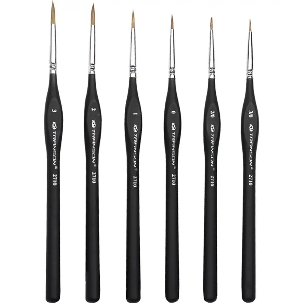 18cm Detail Paint Brush With Black Pole for Miniature Watercolor Acrylic Oil Painting Drawing Liner Pen Painting Brush
18cm Detail Paint Brush With Black Pole for Miniature Watercolor Acrylic Oil Painting Drawing Liner Pen Painting Brush