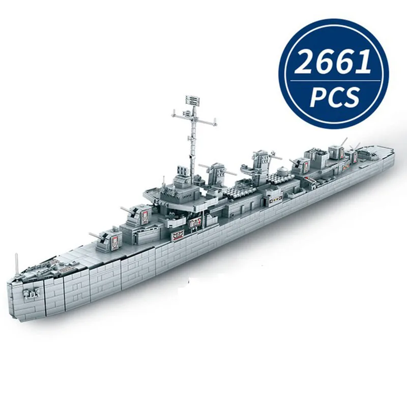 MOC USS Johnston 2661PCS K0111 Missouri 2631PCS 06030 Model Building Blocks Bricks Creative Military Warship Toys for Kids Gifts
MOC USS Johnston 2661PCS K0111 Missouri 2631PCS 06030 Model Building Blocks Bricks Creative Military Warship Toys for Kids Gifts