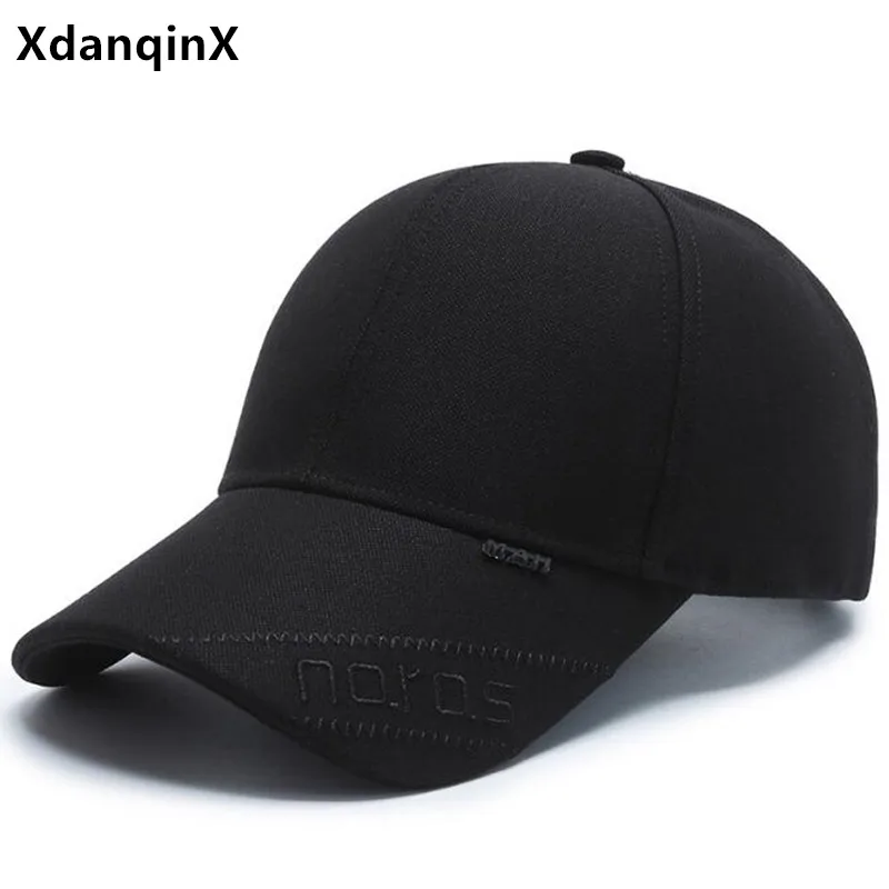 

XdanqinX Snapback Cap Adjustable Size Men's Cotton Baseball Cap Simple Casual Sports Caps New Style Male Bone Tongue Cap Dad Hat