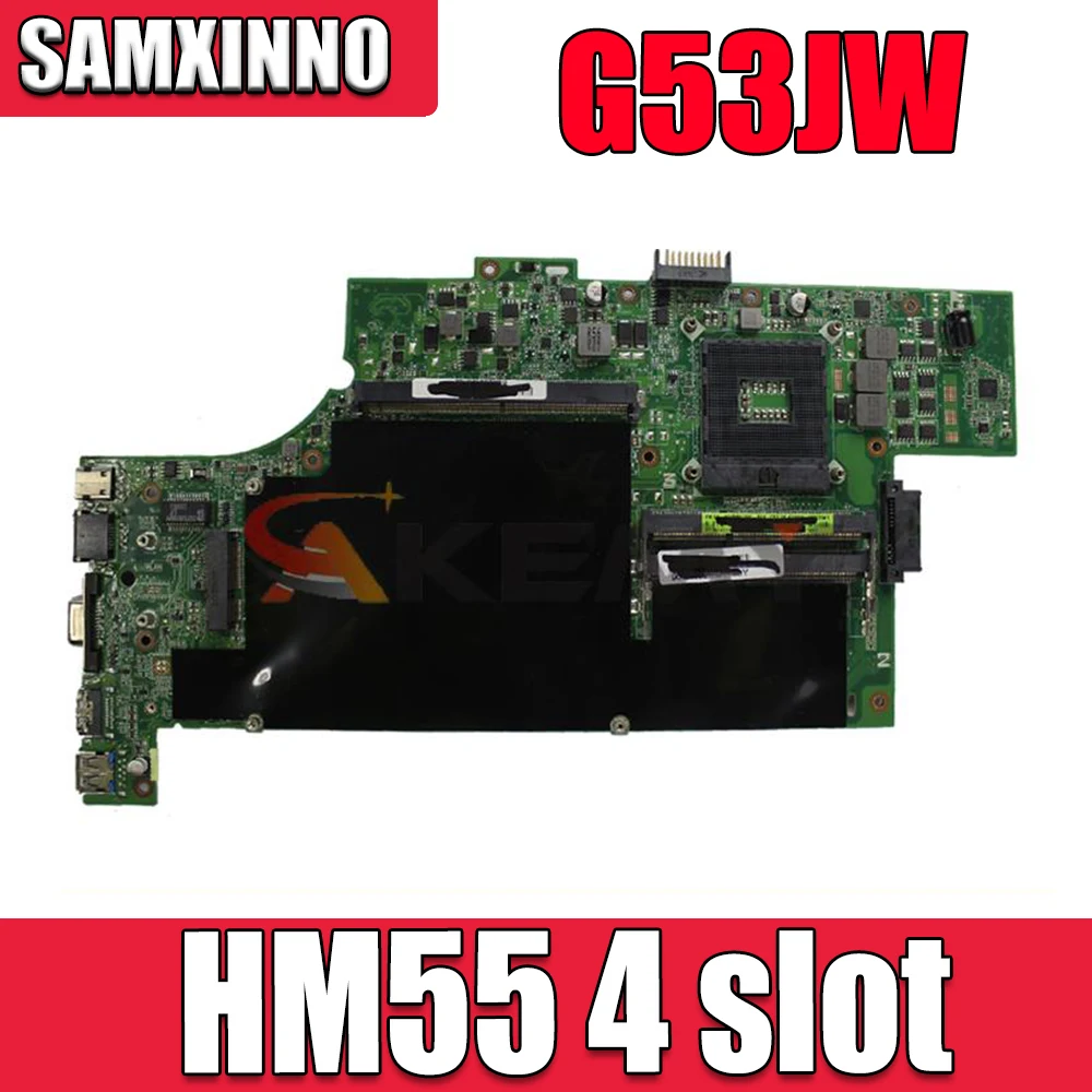 Материнская плата G53JW для ноутбука ASUS G53JW G53J G53, протестированная оригинальная материнская плата HM55
Материнская плата G53JW для ноутбука ASUS G53JW G53J G53, протестированная оригинальная материнская плата HM55