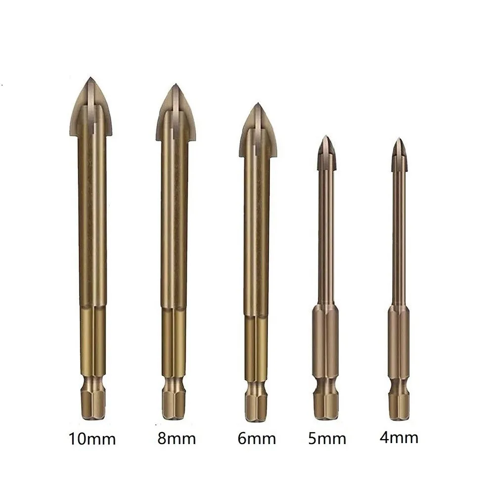 5pcs Efficient Universal Drilling Tool Multifunctional Utility Cross Cemented Carbide Drill Bits Tip Hole Opener 4/5/6/8/10mm
5pcs Efficient Universal Drilling Tool Multifunctional Utility Cross Cemented Carbide Drill Bits Tip Hole Opener 4/5/6/8/10mm