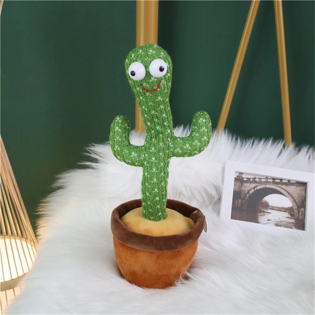 

Dancing Cactus Toy Singing Twisting Electronic Shake Dancing Toy With 120 Songs Cute Cactus Plush Toys Early Childhood Education