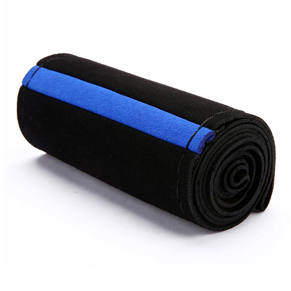 Replacement Steering Wheel Cover 38cm Universal Black+Blue Suede Anti-Slip
Replacement Steering Wheel Cover 38cm Universal Black+Blue Suede Anti-Slip