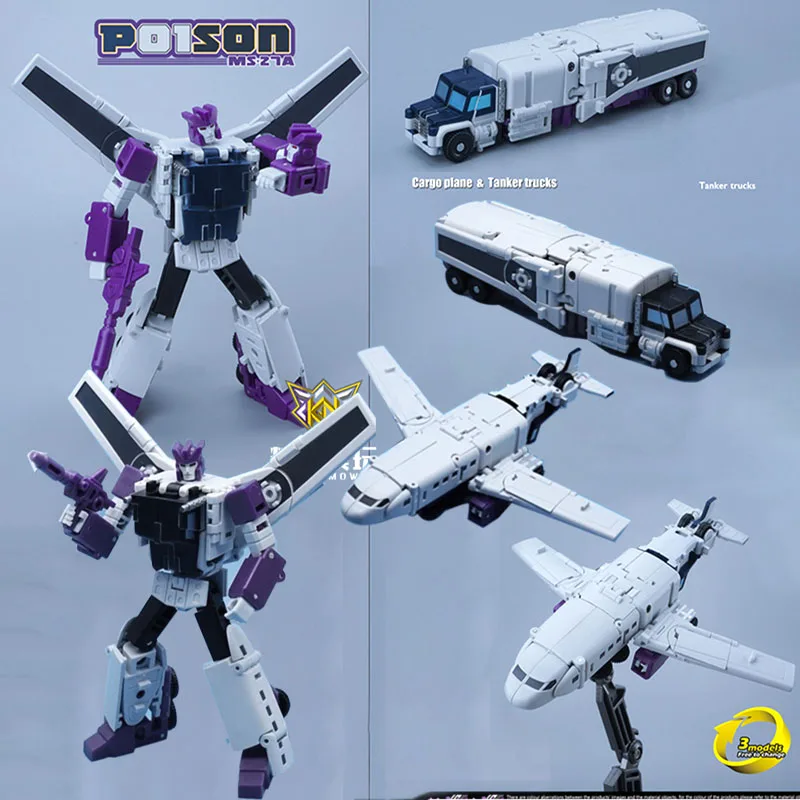 Mechanic Toys MFT Transformation MS-27 MS27 MS-27A MS27A Octane Proportion Poison Triple Changers Action Figure Robot Toys
Mechanic Toys MFT Transformation MS-27 MS27 MS-27A MS27A Octane Proportion Poison Triple Changers Action Figure Robot Toys