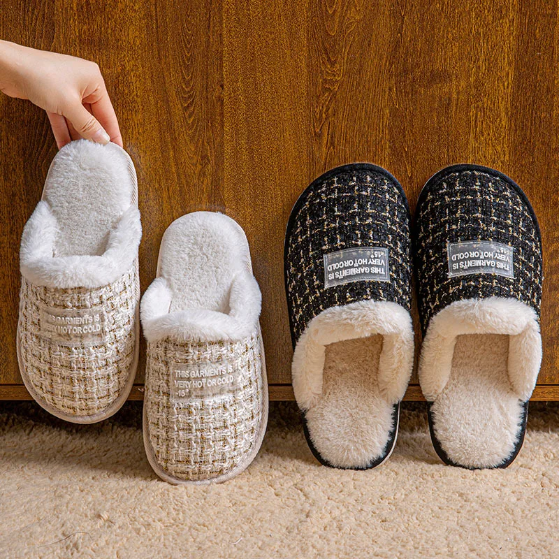 2021 Men Home Slipper Plaid Print Winter Soft Warm Shoes Women Cotton Plush Slippers Women And Men Couple Indoor Household Shoes
2021 Men Home Slipper Plaid Print Winter Soft Warm Shoes Women Cotton Plush Slippers Women And Men Couple Indoor Household Shoes