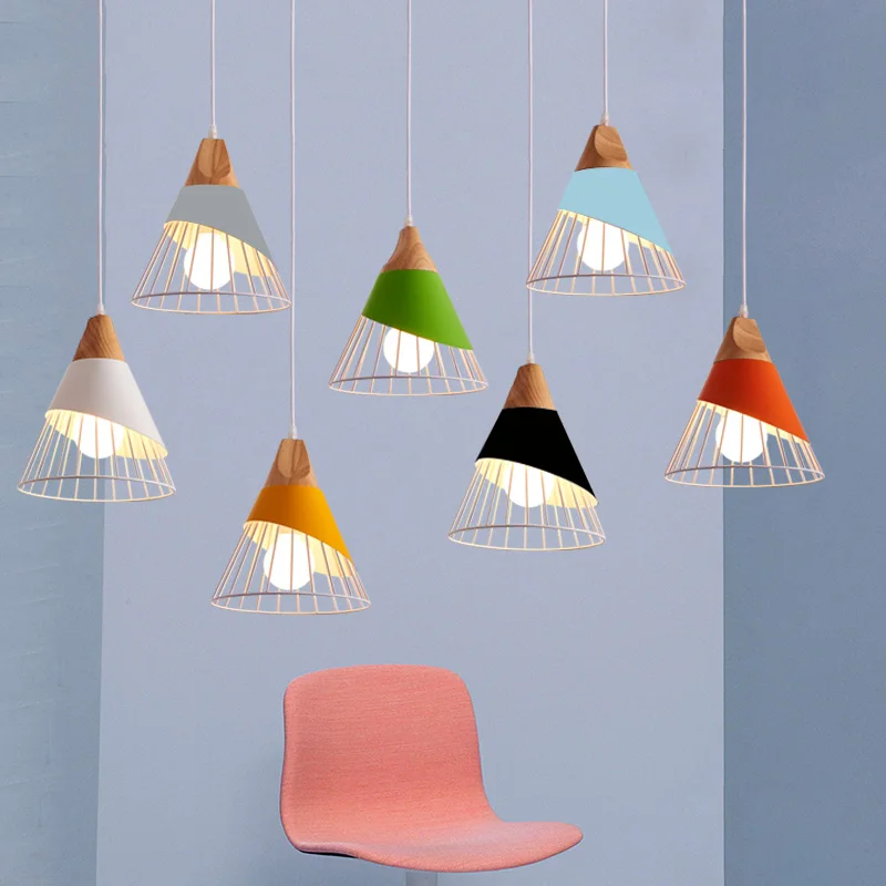 Wood Pendant Lights Fixtures Cone Metal Wire Shade White Hanging Light Ceiling Lamps for Kitchen Island Barn Warehouse Farmhouse
Wood Pendant Lights Fixtures Cone Metal Wire Shade White Hanging Light Ceiling Lamps for Kitchen Island Barn Warehouse Farmhouse