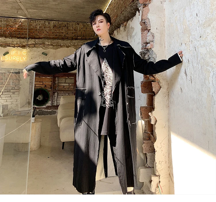 Male Women Japan Streetwear Vintage Gothic Windbreaker Overcoat Men Old Side Splice Loose Casual Long Jacket Trench Coat
Male Women Japan Streetwear Vintage Gothic Windbreaker Overcoat Men Old Side Splice Loose Casual Long Jacket Trench Coat