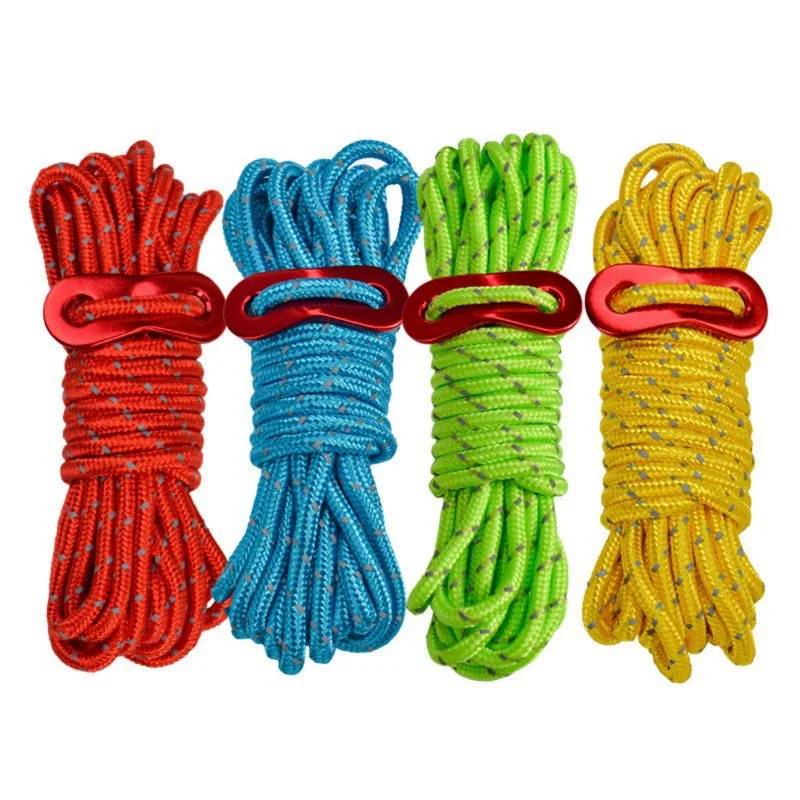 4pcs Outdoor Camping Tent Rope Tent Accessories Outdoor Sports Camping Hiking 4M Durable Polypropylene Rope with Pocket
4pcs Outdoor Camping Tent Rope Tent Accessories Outdoor Sports Camping Hiking 4M Durable Polypropylene Rope with Pocket