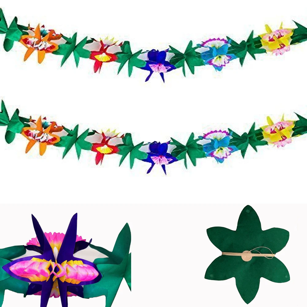 Hawaiian Banner Creative Multi Color Tropical Flower Garland Fashion Tissue Flower Garland Party Decor Banner Party Supply 1Set
Hawaiian Banner Creative Multi Color Tropical Flower Garland Fashion Tissue Flower Garland Party Decor Banner Party Supply 1Set