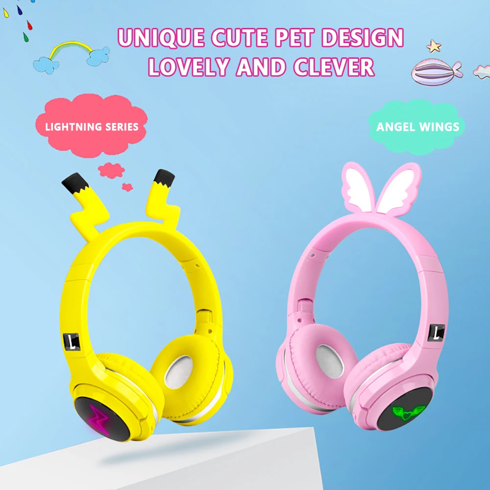 Детская Беспроводная Bluetooth 5,0 гарнитура Cute Pikachu 7 цветов светодиодсветодиодный наушники Поддержка SD-карты аудио кабель наушники
Детская Беспроводная Bluetooth 5,0 гарнитура Cute Pikachu 7 цветов светодиодсветодиодный наушники Поддержка SD-карты аудио кабель наушники