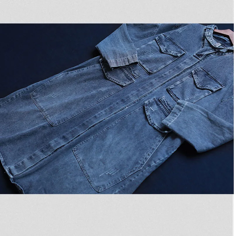 2020 Plus Size Women Outerwear Fashion Lady Demin Trench Coats Spring Autumn Long Sleeve Loose Cardigan Female Clothing m248
2020 Plus Size Women Outerwear Fashion Lady Demin Trench Coats Spring Autumn Long Sleeve Loose Cardigan Female Clothing m248