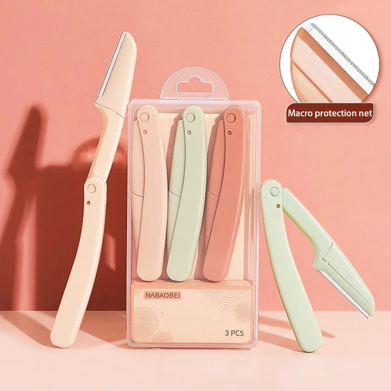 Eyebrow Trimmer Safe Folding Eyebrow Razor Painless Hair Remover Eyebrow Grooming Beauty Tool Replaceable Blade
Eyebrow Trimmer Safe Folding Eyebrow Razor Painless Hair Remover Eyebrow Grooming Beauty Tool Replaceable Blade