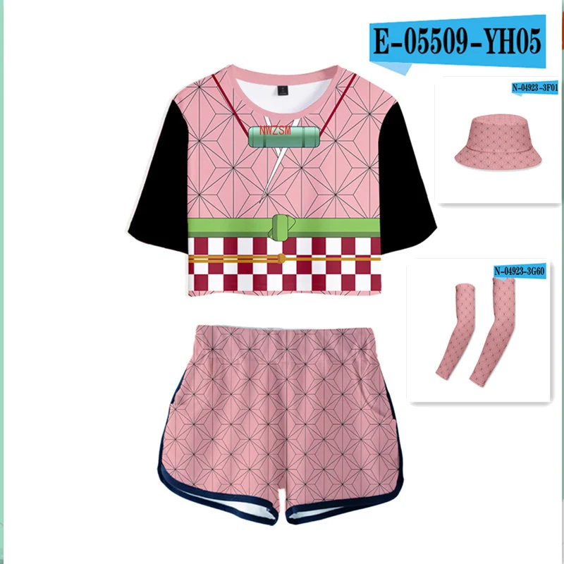 Demon Slayer Shirt Shorts Sport Shorts Kimetsu no Yaiba Cosplay Women Suits Kamado Tanjirou Running Top Shorts Outfit Girls Set
Demon Slayer Shirt Shorts Sport Shorts Kimetsu no Yaiba Cosplay Women Suits Kamado Tanjirou Running Top Shorts Outfit Girls Set