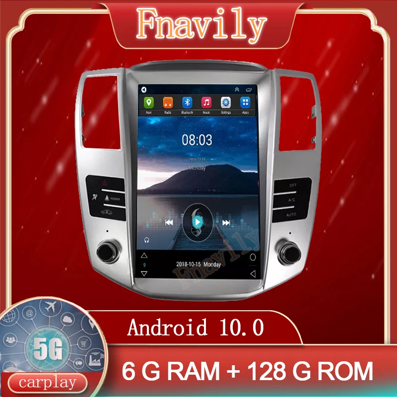 Android 10 Car Radio For Lexus RX RX300 RX330 RX350 RX400 RX450 Autoradio Dvd Player GPS Navigation Vertical Screen Tesla Style
Android 10 Car Radio For Lexus RX RX300 RX330 RX350 RX400 RX450 Autoradio Dvd Player GPS Navigation Vertical Screen Tesla Style