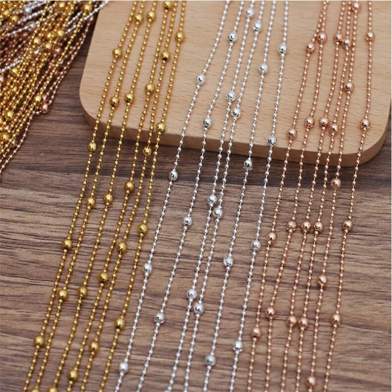 SIXTY TOWFISH 1 Roll DIY Jewelry Accessories Copper Materials Chains Long About 90- 95 Meters Beads Size 1.5/3.5mm Charms Chain
SIXTY TOWFISH 1 Roll DIY Jewelry Accessories Copper Materials Chains Long About 90- 95 Meters Beads Size 1.5/3.5mm Charms Chain