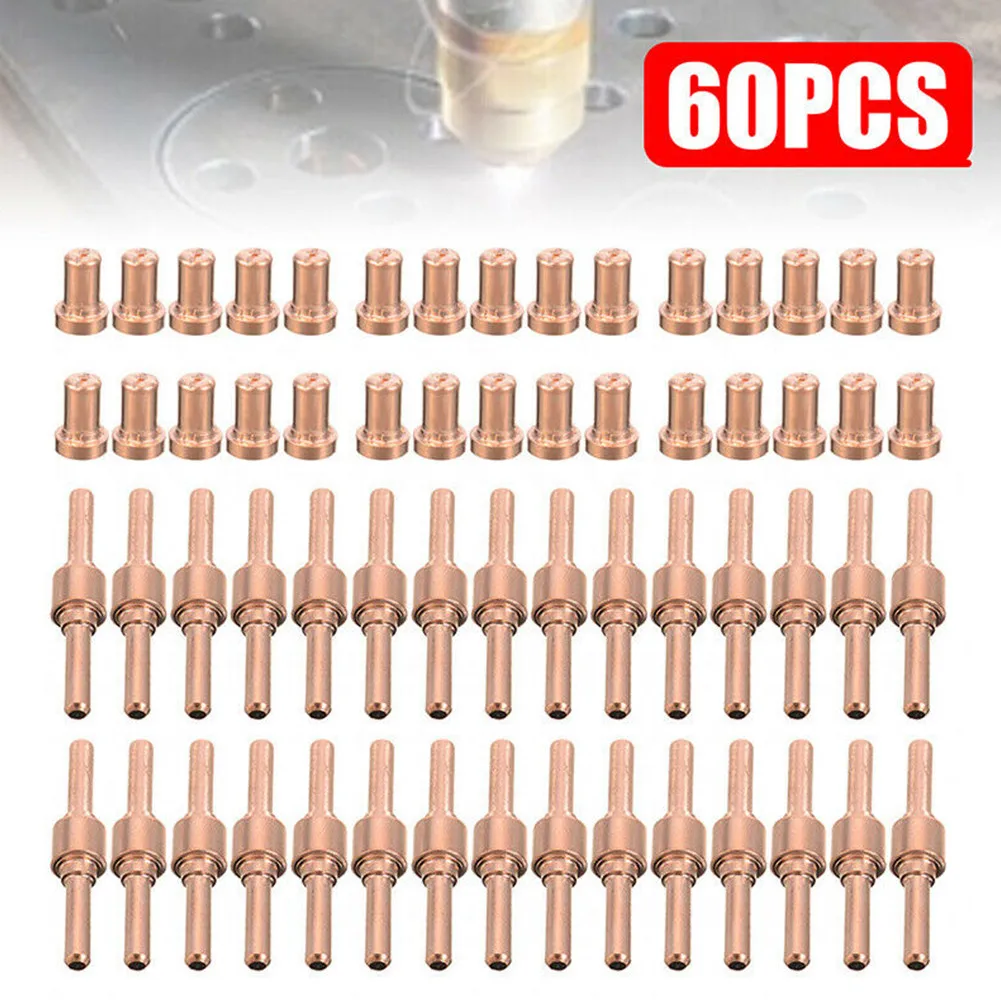 

60pcs/set PT-31 LG-40 Cutting Torch Copper Nozzle Electrode 40A Consumable Electrode Gas Ring CT312 CUT50 50A For Plasma Welders